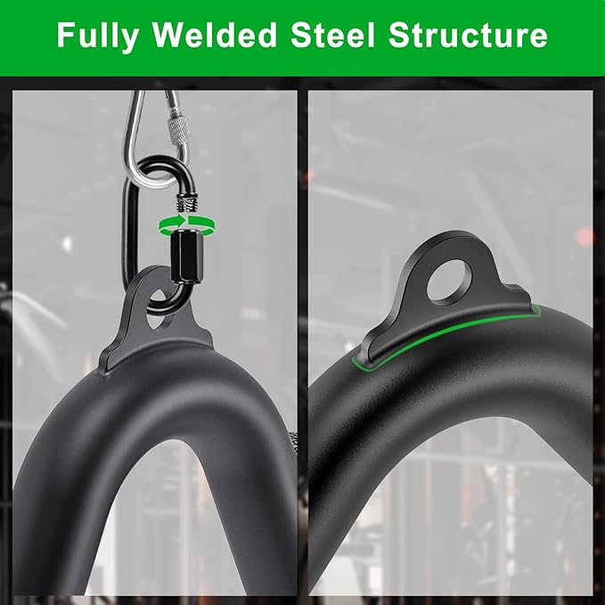 Kipika LAT Pull Down Bars Cable Machine Attachment, Rowing T-bar V-bar Set, Back Strength Training Handle Grips for Cable Machine Rowing Machine, 12" 20" 24" 28" 32" Five Sizes