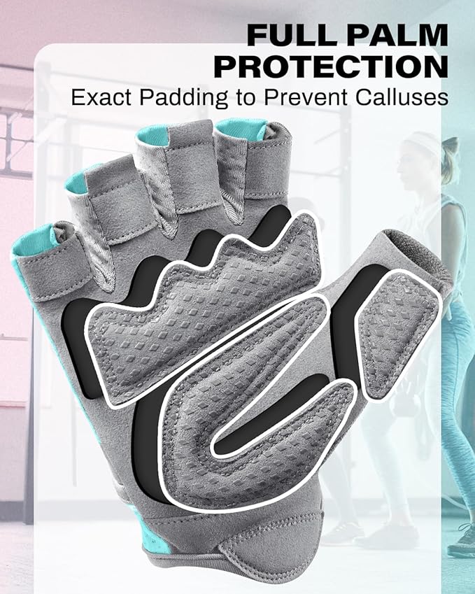 VINSGUIR Workout Gloves for Women and Men, Breathable Weight Lifting Gloves for Gym Exercise, Fitness, Training, and Cycling, with Excellent Grip and Cushion Pads