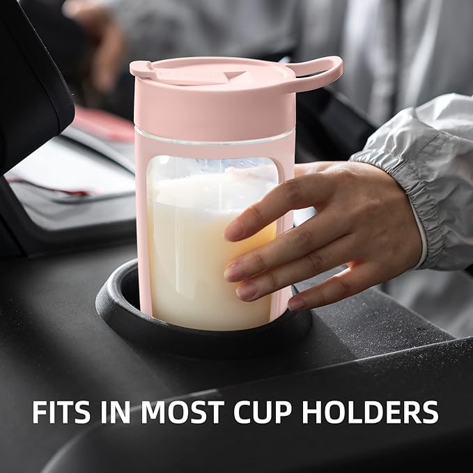 JOTER & LIBEAR Electric Shaker Bottle, Made with Tritan - BPA Free - Portable Mixer Cup/USB Rechargeable Shaker Cups for Protein Shakes and Meal Replacement Shakes, 22 oz (Pink)