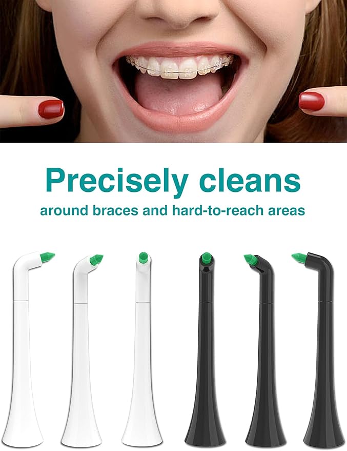 Interdental Cleaning Replacement Toothbrush Heads for Philips Sonicare Click-on System - 2-Pack | Braces Brush Heads with Dupont Bristles | Interproximal & Orthodontic Clean (White, One Size)