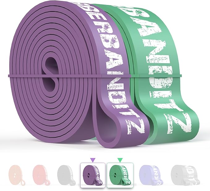 Rubberbanditz Combo Pull Up Assist Bands | Heavy Duty Resistance Exercise Bands for Powerlifting, Mobility, and Stretching | Resistance Bands for Working Out
