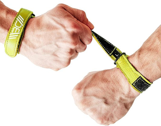 WARM BODY COLD MIND Leather Wrist Wraps for Weightlifting, Powerlifting, Gym – Heavy Duty Wrist Straps for Strength Training, for Men & Women