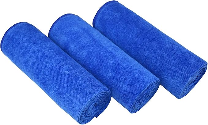 16" x 32"Gym Towels for Men & Women Microfiber Sports Towel Set Fast Drying & Absorbent Workout Sweat Towels for Fitness,Yoga, Golf,Camping 3-Pack Gift