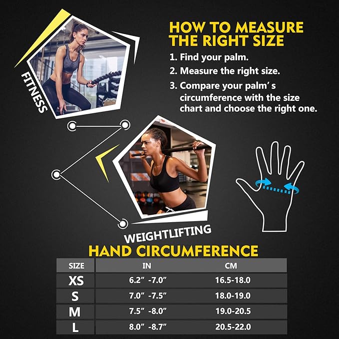 ihuan Breathable Weight Lifting Workout Gym Gloves: Fingerless Exercise Wrist Support | Enhance Palm Protection | Extra Grip for Fitness |Training | Rowing | Pull-ups