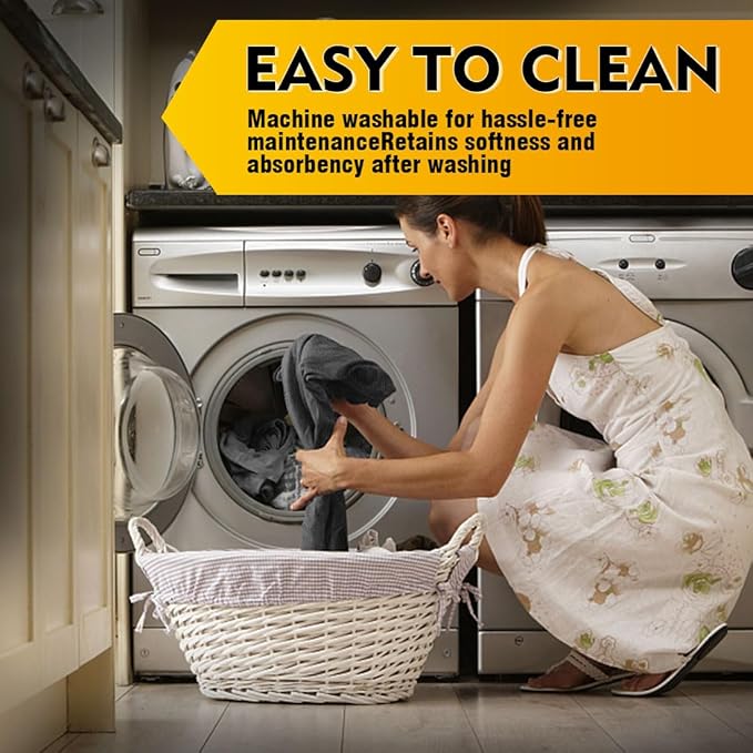 HOMEXCEL Car Drying Towels, 2 Pack Professional Microfiber Towels for Cars, Scratch-Free, Highly Absorbent Drying Towel for Cars, SUVs, RVs, Trucks, and Boats, 35 x 25 inch, Grey