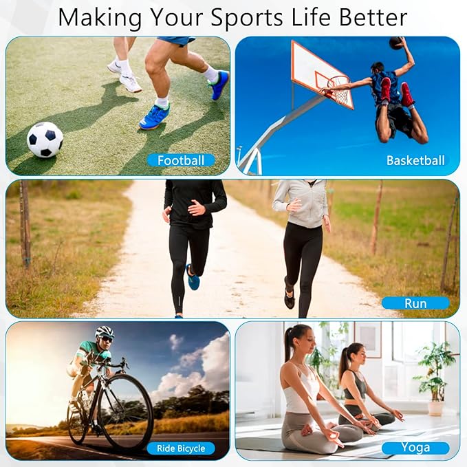 Full Leg Compression Sleeves 2 Pack Long Knee Support for Men and Women for ACJ, Meniscus Tear, Arthritis