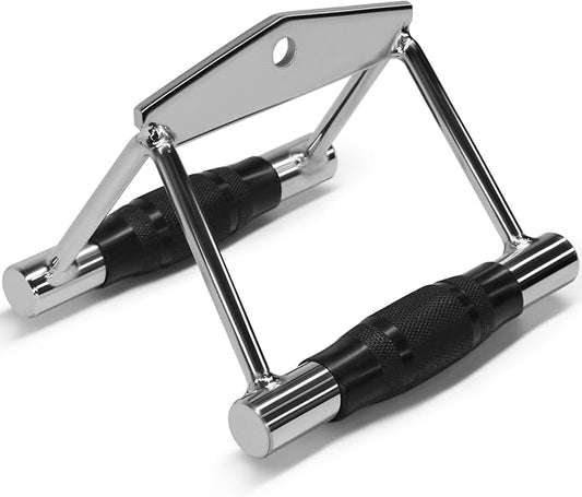 Yes4All Double D Row Handle Cable Attachment for Weight Workout, Cable Machine Accessories for Home Gym LAT Pull Down with Capacity Up to 880 LB