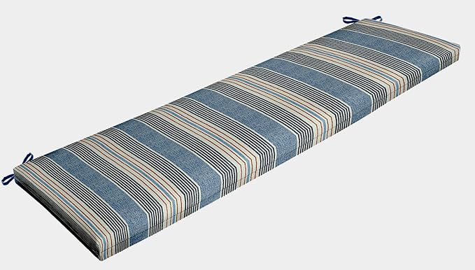 Comfort Classics Outdoor/Indoor Hickory Stripe Bench Cushion 47x18x3