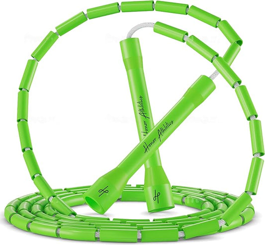 Honor Athletics 2.0 Beaded Jump Rope - Adjustable with Unbreakable Handles & Shatterproof Beads for Enhanced Fitness Training