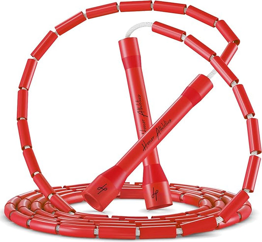 Honor Athletics 2.0 Beaded Jump Rope - Adjustable with Unbreakable Handles & Shatterproof Beads for Enhanced Fitness Training