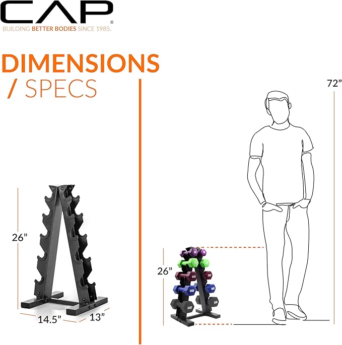 CAP Barbell Neoprene Dumbbell Weights Pairs & Sets | Multiple Colors