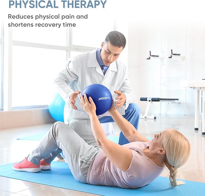 APEXUP Yoga & Pilates Ball - Anti Slip Heavy Duty Gym Ball for Fitness, Balance & Core Workout