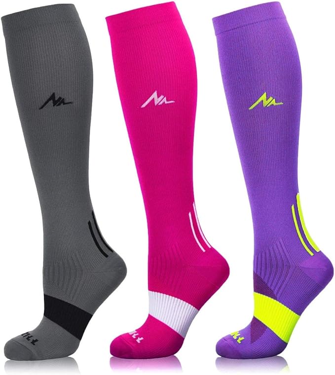 NEWZILL Medical Compression Socks for Women & Men Circulation 20-30 mmHg, Best Support for Running Athletic Cycling Nursing Travel Work and Fitness