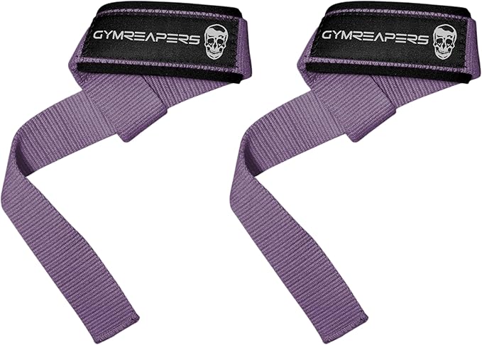 Gymreapers Lifting Wrist Straps for Weightlifting, Bodybuilding, Powerlifting, Strength Training, & Deadlifts - Padded Neoprene with 18 inch Cotton