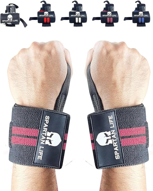 wrist wraps for weightlifting men & Women 18" Professional Quality Wrist Support with Heavy Duty Thumb Loop - Best Wrap for Powerlifting Competition, Strength Training, Bodybuilding