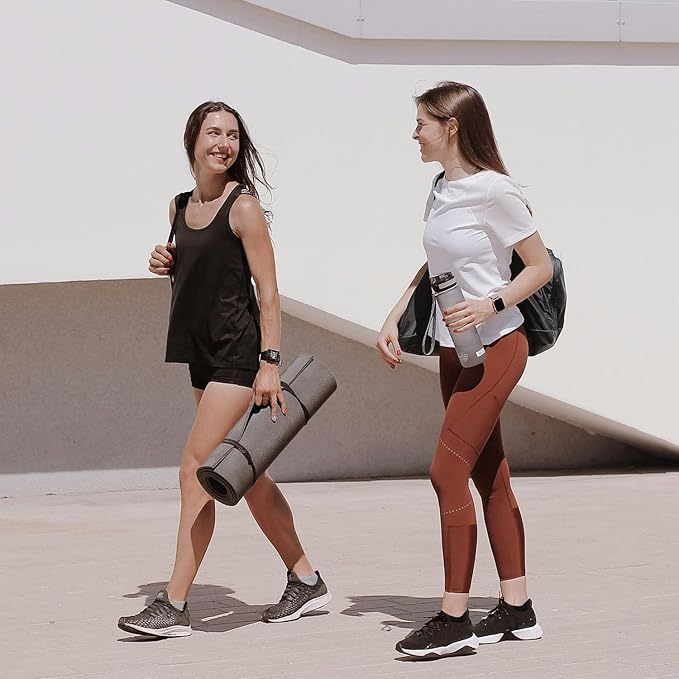 CS CELERSPORT 5 Pairs Women's Ankle Running Socks Cushioned Athletic Sport Socks with Tab