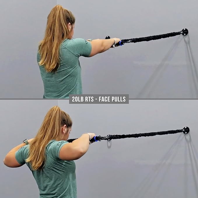 Valor Fitness Resistance Bands - 5lb to 25lbs - Carabiners Attached & 2 Bands per Weight Option with Handles– Sheath Covered - Strength Training New Compact 39" Design - Wall Door Rack Mount Options