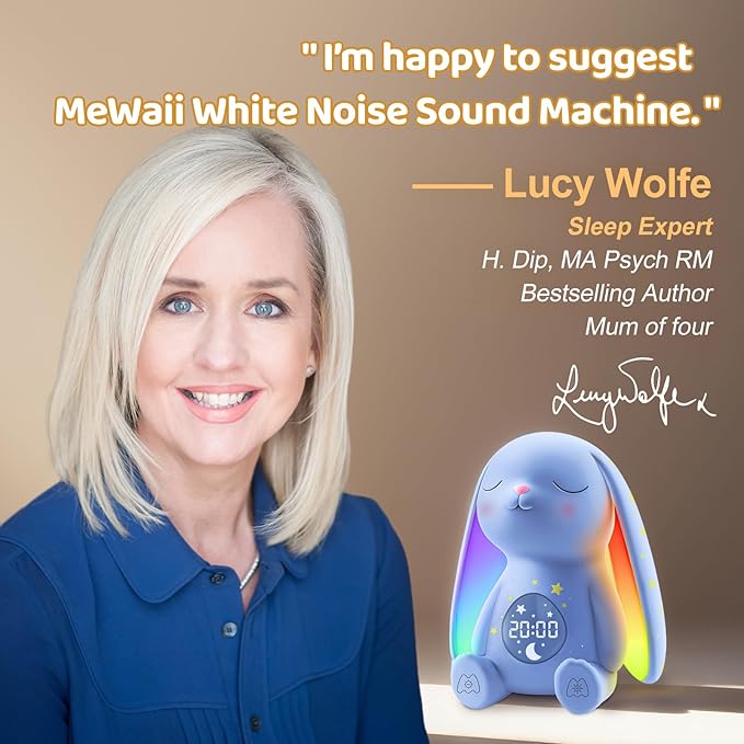 2025 Mom's Choice Awards | White Noise Sound Machine Baby - Cry Detection, Night Light, 100 Soothing Sounds, App Control, 150% Battery Life, 50% Faster Sleep, Newborn Essentials