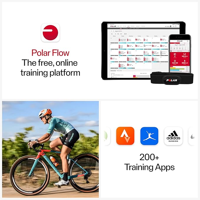 Polar H10 Heart Rate Monitor Chest Strap - ANT + Bluetooth, Waterproof HR Sensor for Men and Women