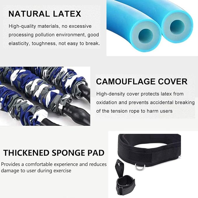 Boxing Resistance Bands Set for Speed and Agility, Workout Band Ankle Exercise Bands Legs Ankle Straps for Resistance Training Enhance Explosive Power