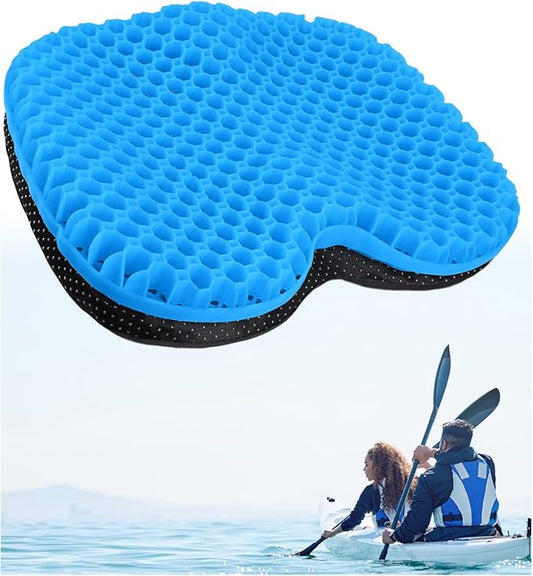 MMOBIEL Anti-Slip Kayak Seat Cushion Waterproof Kayak Gel Seat Cushion – Portable Sit in for Kayak, Boat, Canoe, Rowing etc. – Pressure Relief & Comfort Seat Cushion - Kayak