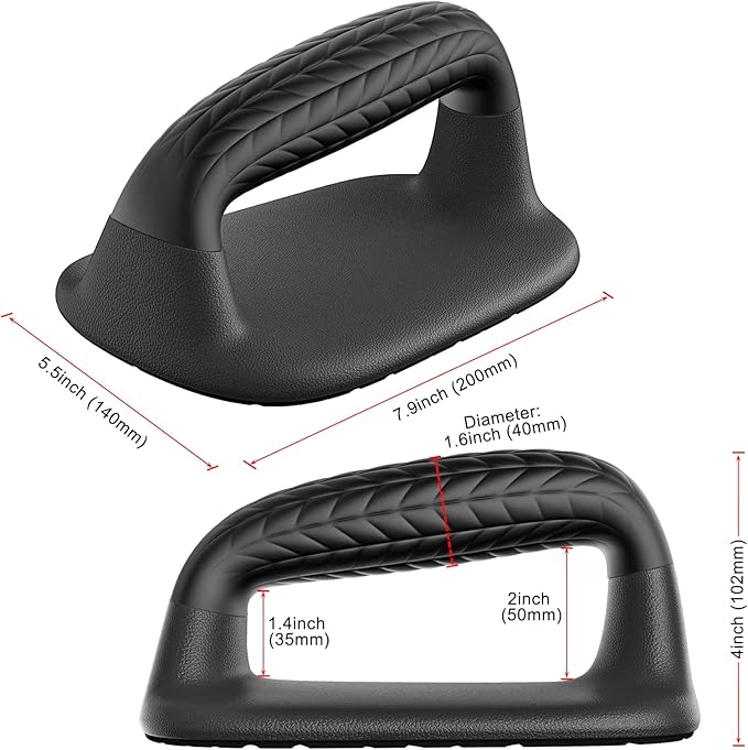 SELEWARE Push Up Bars Pushup Stands Handstand Bars, Soft Rubber Handle Provide Comfy Grip, Fit for Calisthenics, Fitness, Floor strength training, Stable and Sturdy Construction Support 500 lbs