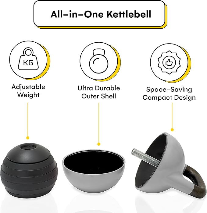 Kettlebell Kings Powder Coated Kettlebell Weights - 9-97 lb Strength Training Kettlebells for Men and Women - Hand Weights Workout Gym Equipment - Weights Set for Home Gym- New