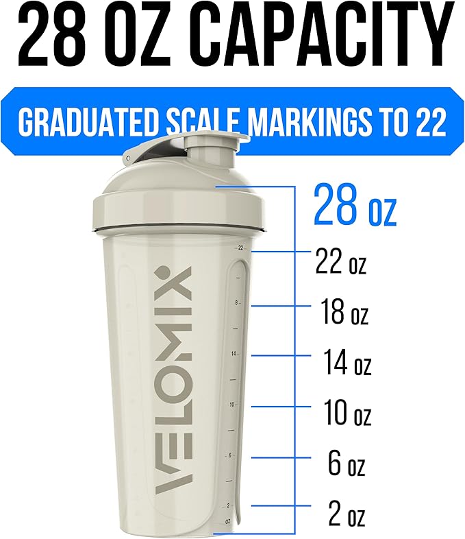 -6 PACK- 28 oz Protein Shaker Bottle for Protein Mixes - 6x Wire Whisk | Leak Proof Shaker Cups for Protein Shakes | Protein Shaker Bottle Pack | Protein Shake Cup (Earth Tones Collection)