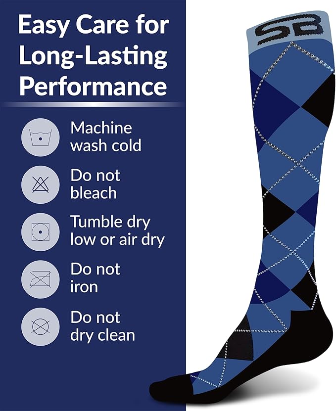 SB SOX Compression Socks for Men & Women (20-30 mmHg) - Best Support Stockings for Travel, Medical, and Sports - Perfect for Everyday Wear