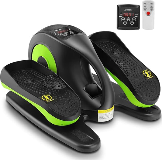 ANCHEER Under Desk Elliptical Machine, Electric Seated Pedal Exerciser as Seen on, Mini Elliptical Machines for Seniors, LCD Display Monitor, Portable Quiet Elliptical Machine, Leg Exerciser for Home