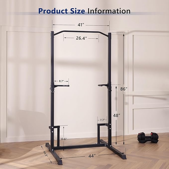 Pull Up Station Pull Up Bar for Home Gym Equipment Dip Station Power Tower Strength Training Fitness Equipment