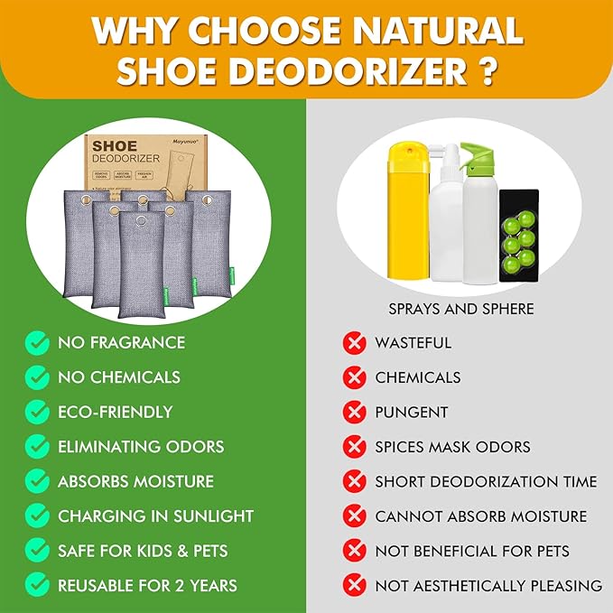 Stinky Sneaker Deodorizer Shoe Freshener for Boots, Soccer Cleats, Lockers, Gym Bags, Cars, Defeat Balls Spray, 12 Pack Shoes Odor Elimination Smell Remover