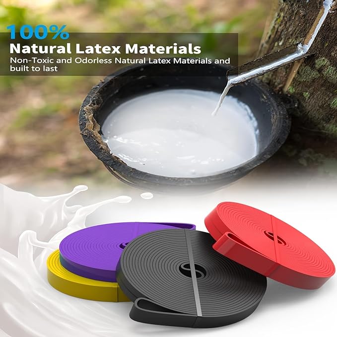 Professional Resistance Bands Set - Versatile Pull Up Bands for Working Out, Physio Therapy, and Muscle Training; Includes Door Anchor & Handles for Home Fitness - Ideal for Both Men and Women