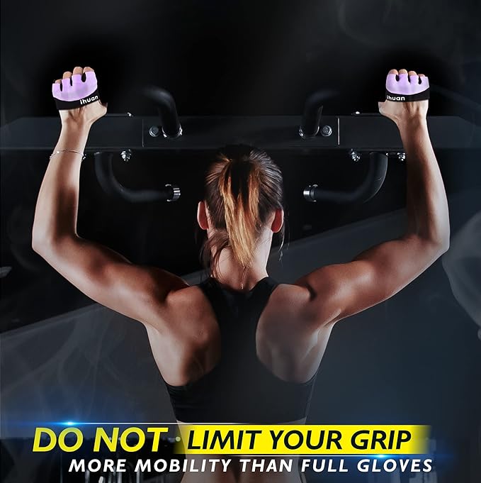 ihuan New Weight Lifting Gym Workout Gloves Men & Women, Great for Weightlifting, Exercise, Training, Fitness