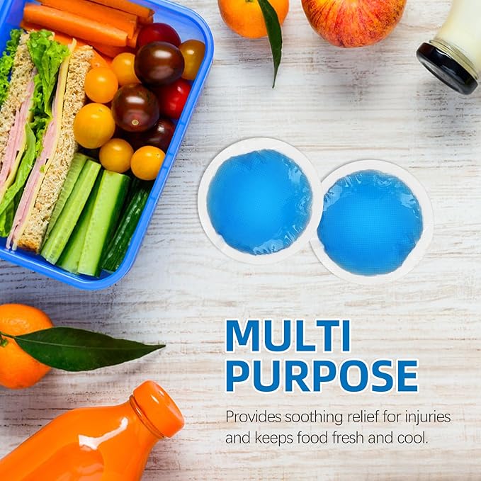 Tutmyrea Reusable Ice Packs for Injuries - 36 Soft Small Cold Compresses for Kids, Pain Relief, Eyes, Wisdom Teeth, Face, Breast, Allergies, Small Wounds