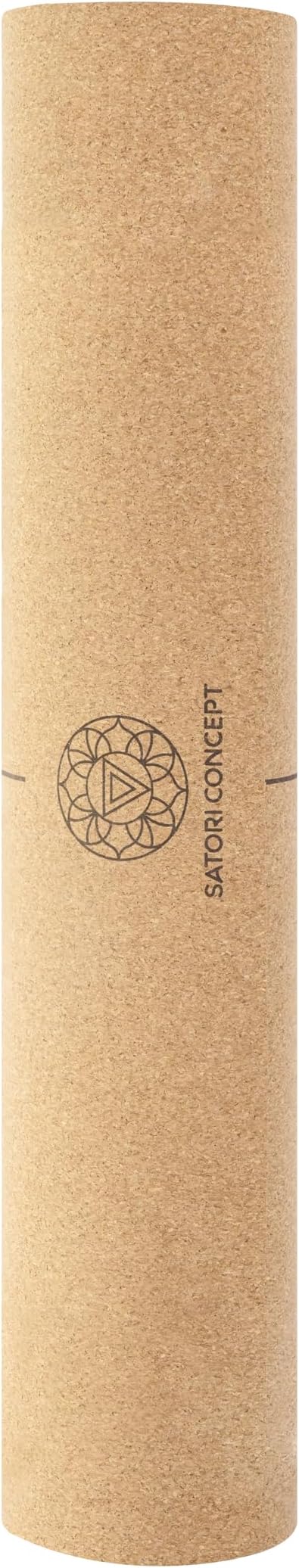 Cork Yoga Mat with Natural Rubber Base, Extra Size, Thickness and Support, Excellent Cushion & Grip, Non-Slip, Non-Toxic, Sweat-Resistant, Sustainable, Eco-friendly Exercise Mat