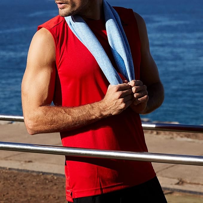 Dock & Bay Quick Drying Towel - for Sports & Gym - Compact, Lightweight - 100% Recycled - Includes Bag - Essential - Lagoon Blue - Extra Large (200x90cm, 78x35)