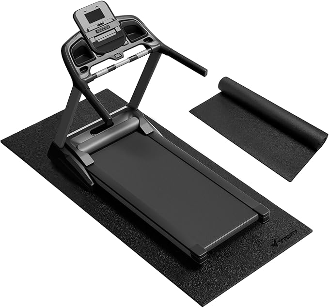 Treadmill Mat β 84" x 36", 1/4" Thick Non-Slip Walking Pad Mat for Carpet Floors & Hardwood, Shock Absorbing Exercise Mat & Under Treadmill Mat for Floor Protection in Home Gym