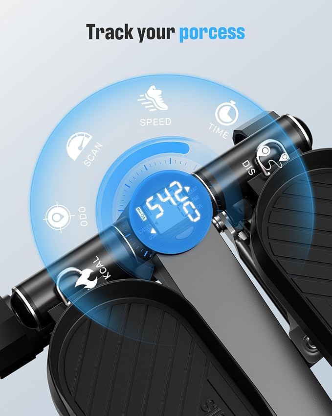 Sportsroyals Stair Stepper,Twist/Mini Stepper for Exercise at Home,Step Machine with Resistance Bands for Full Body Workout, 350lbs+ Capacity