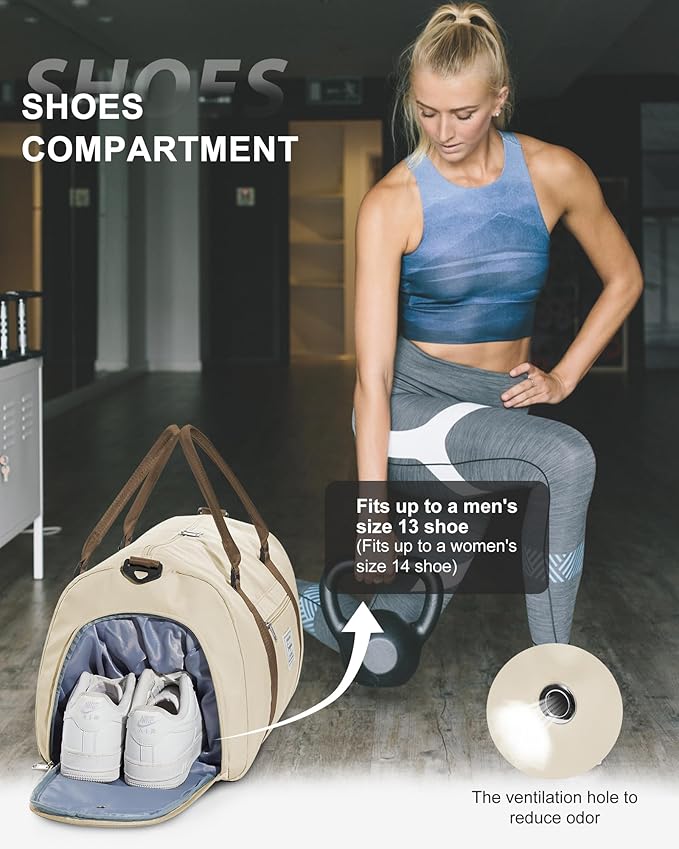 Gym Bag Womens,Travel Duffel Carry on Bag Sport Tote Bag Weekend Overnight Bag