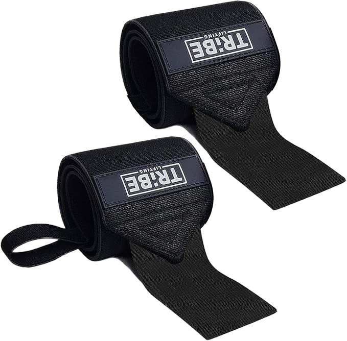 Heavy Duty Wrist Wraps & Lifting Straps – Weightlifting Wrist Wraps for Men with Silicone Grip & Padding – Gym Wrist Straps for Weightlifting