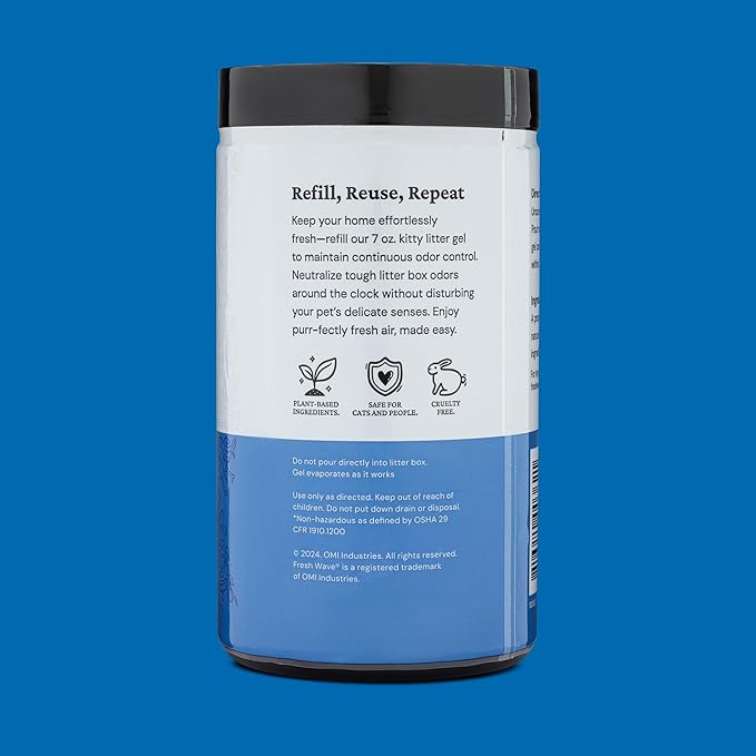 Fresh Wave Odor Removing Litter Box Jumbo Gel, 30 oz. | Safer Pet Odor Eliminator for Home and Litter Box Area