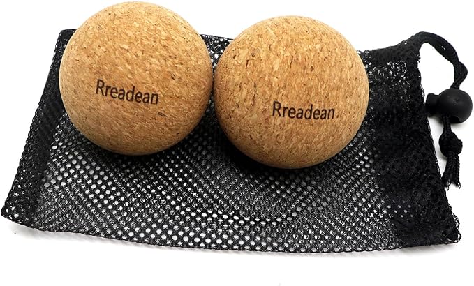 Cork Massage Balls for Fascia Release After Exercise, Yoga,Trigger Point Therapy, Relax Muscles, and Relieve Stress,Set of 2 Classic 2.4 Inch Cork Massage Balls