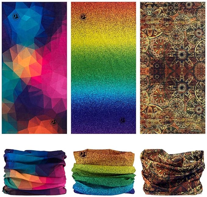 Neck Gaiter Headband Headwear Head Wrap Face Mask Magic Scarf Bandana for Men and Women