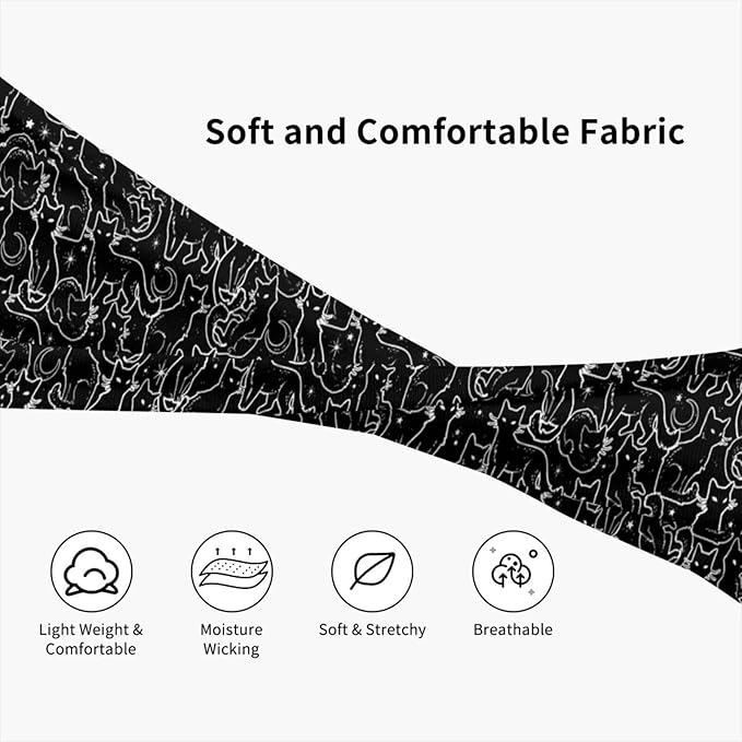 Sports Headband Moisture Wicking Sweatband for Men Women Running Cycling Yoga Fitness Workout