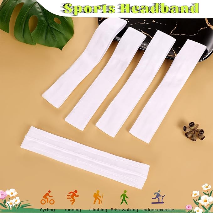 Workout Headbands Non Slip Headband Sport Headbands Sweatbands Elastic Sport Hair Bands for Sports Travel Indoor Fitness Gym