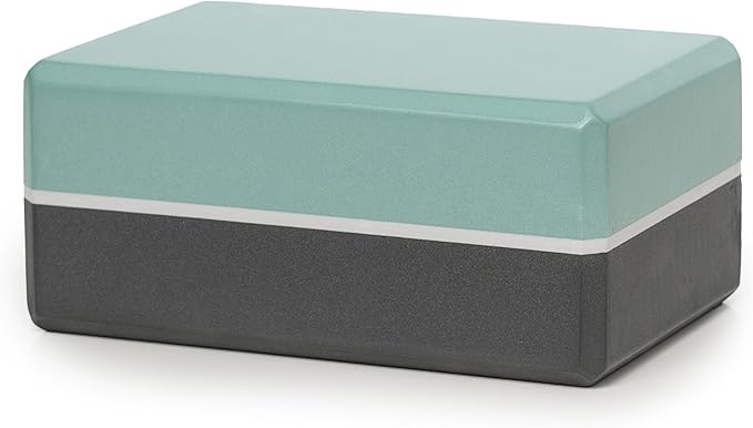 Sunshine Yoga 4" Striped Yoga Block, 4 Pack Bulk EVA Foam Yoga Blocks, Firm and Supportive Yoga Brick, Balance Foam for Stretching, Pilates, and Workout, 4" x 6" x 9"