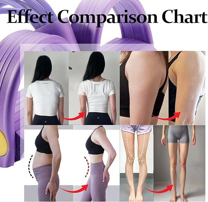 21 Fitness Resistance Bands-6 Tube Pedal Ankle Puller,Multifunction Tension Rope,Natural Latex Fitness Bands for Strength Training, Tummy, Waist, Arm, Leg Slimming, Home Gym Exercise Equipment