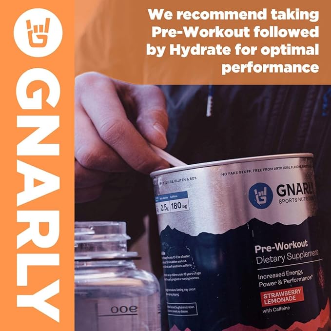 Gnarly Nutrition Hydrate Electrolyte Powder – Orange Pineapple Exercise Hydration Drink Mix – NSF Sport Certified – Electrolyte Solution, Performance & Recovery – Orange Pineapple, 14.10 oz