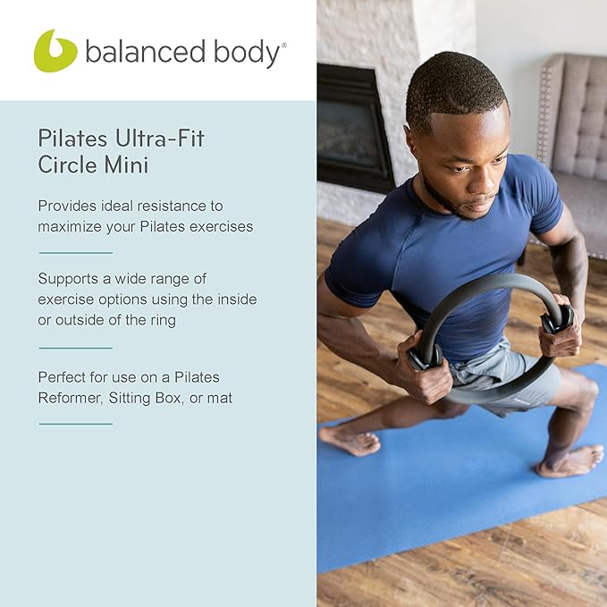 Balanced Body Ultra-Fit Circle Pilates Ring, Body Ring, Great Exercisers for Legs, Fitness Circle, Thigh Exercise, Pilates Circle, Pilate Ring Fitness Equipment for Home or Studio